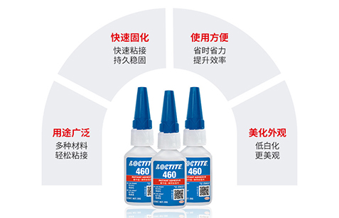 樂(lè)泰460低白化瞬干膠